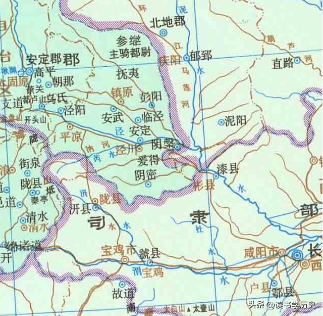 咸阳是哪个省的城市（陕西省咸阳市从古到今的地图区域演变）  第8张