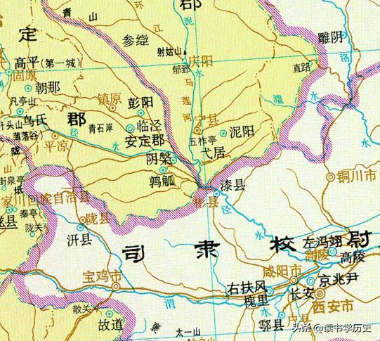 咸阳是哪个省的城市（陕西省咸阳市从古到今的地图区域演变）  第10张