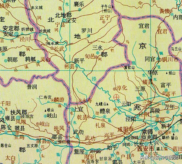 咸阳是哪个省的城市（陕西省咸阳市从古到今的地图区域演变）  第14张