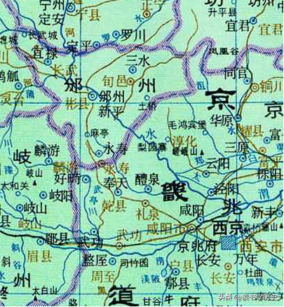 咸阳是哪个省的城市（陕西省咸阳市从古到今的地图区域演变）  第15张